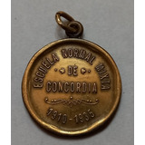 Antigua Medalla Escuela Normal Mixta De Concordia 1910 1935