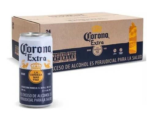 Cerveza Corona Lata X24u - mL a $11