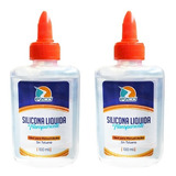 2 Silicona Liquida Transparente Adhesiva Ezco X 100ml