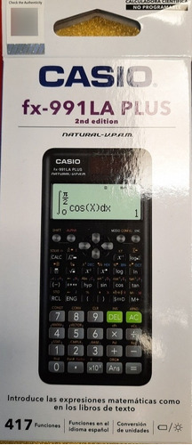 Calculadora Casio Fx-991 La Plus Segunda Edicion Color Negra