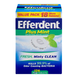 Limpiador De Dentadura Antibacterial Efferdent Plus Menta