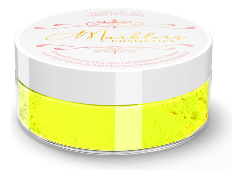 Marblers Polvo De Mica Fluorescente [amarillo Neón] 0.11 O.