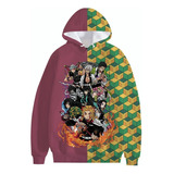 Sudadera Con Capucha Para Cosplay De Demon Slayer Anime