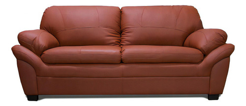 Sofa De Piel - Génova - Conforto Muebles Color Terracota