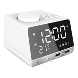 W Reloj Digital Con Radio Bluetooth Snooze Según Lo Descrito