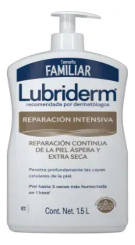  Lubriderm Reparación Intensiva Tamaño Familiar 1.5 L Fragancia Neutro