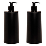 Set Dispenser Shampoo Acondicionador Dosificador Baño X2
