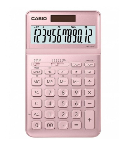 Calculadora Casio Escritorio Rosa Jw-200sc-pk