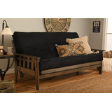 Sofa Futon Tamaño Matrimonial Color Negro Marca Kodiak Fur