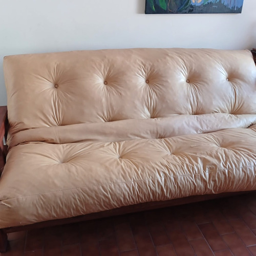 Futon 3 Cuerpos, Se Hace Cama De 2 Plazas. Con Colchon