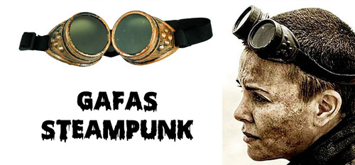 Gafas Steampunk Vintage Cosplay Retro Mad Max Disfraz Hallow