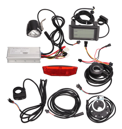 Kit De Controlador De Motor De Bicicleta Eléctrica, Juego De