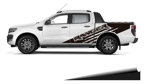 Calco Ford Ranger 2013 - 2022 Monster Mute Juego Con Portón