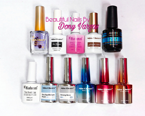 Top Coat: Mate, Diamante, Glow, Base Extra Fuerte, Remover..