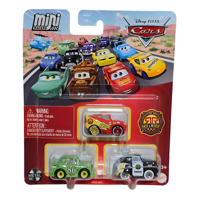 Disney Mini Cars Chick Hicks Flash Mcqueen Sheriff Rojo | Envío gratis