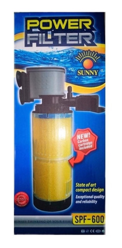 Filtro Interno Cabeza De Poder Sunny Pecera 200lts 720l/h