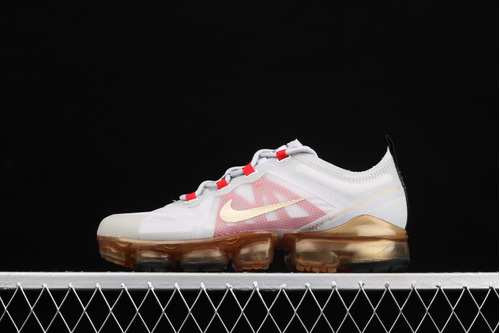 Nike Air Vapormax 2019 Branco Dourado Leia A Descrição