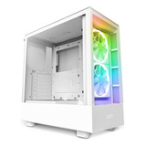 Gabinete Blanco Nzxt H5 Elite Con Ventana Rgb, Midi-tower