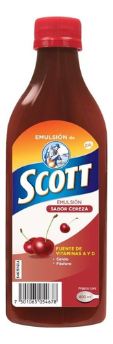 Emulsión De Scott Sabor Cereza Vitaminas A Y D 400ml