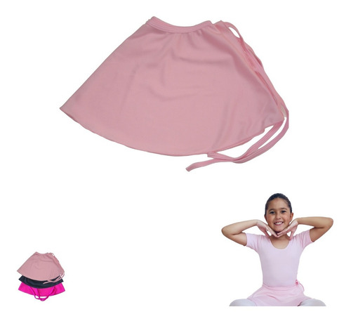 Saia Da Roupa De Ballet Infantil Rosa / Preto / Pink, K1