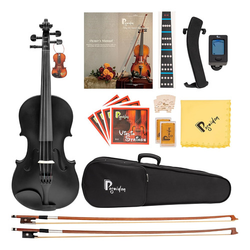 Violín Poseidón Para Principiantes: Kit De Inicio Para Estud