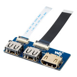 Waveshare Adaptador Hdmi Usb Cm4-io-base, Convertidor Usb 2.