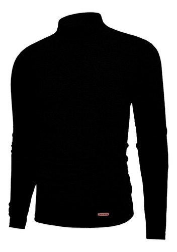 Cacharrel Blusa Tricot Lã Masculina Canelada Gola Alta Re765