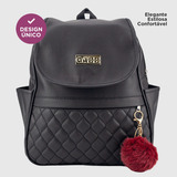 Linda Mochila Bolsa Pequena Feminina Moda Varejo Atacado Cor Preto-marrom