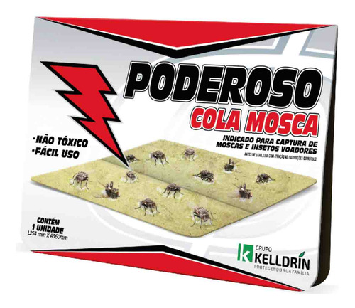 Armadilha Adesivo Cola Mosca Mosquicida 25x36cm 25 Unidades