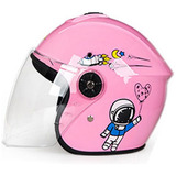 Casco Con Abertura Eléctrica P/motocicleta, Scooter P/niños