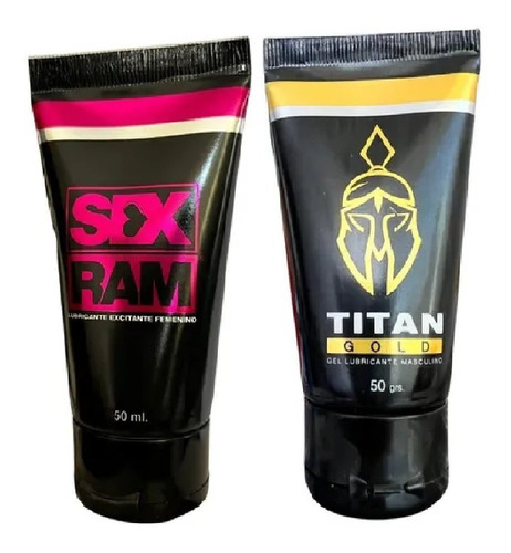 Pack 2 Gel Lubricante Masculino Titan Gold +mujer Excitante