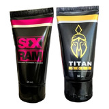Pack 2 Gel Lubricante Masculino Titan Gold +mujer Excitante