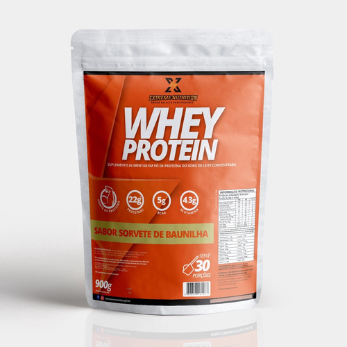 Whey Protein 100% Concentrado (900g) - Extreme Nutrition