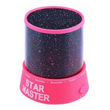 Velador Lampara Infantil Star Master Proyector Estrellas Color De La Estructura Rosa Color De La Pantalla Negro