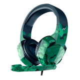 Auricular Noga St-238 Gamer Ps4 Headset Micrófono Camuflado