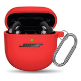 Estuche P/ Bose Quietcomfort Earbuds Ii Silicona, Rojo