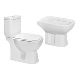 Inodoro Con Mochila Bidet Tapa Amalfi Piazza Doble Descarga