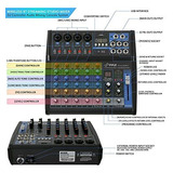 Consola De Tablero De Sonido Pyle Professional Audio Mixer -