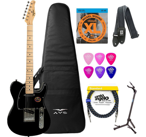 Guitarra Tagima T910 Bk Preta + Kit