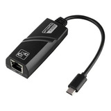 Adaptador Placa De Rede Usb Tipo C Gigabit 10/100/1000mbps