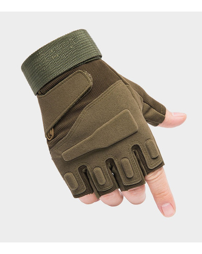 Guantes Tacticos Militar Medio Dedo Motocicleta Bicicleta