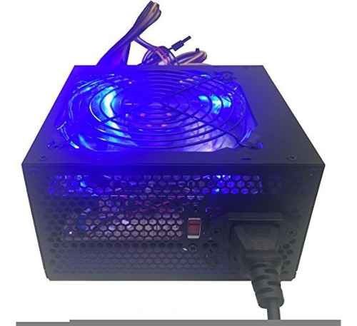 Tecnología Shark Ventilador Led Azul Silencioso De 120 Mm Y