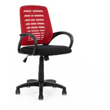 Silla De Oficina Estilo Secretarial Ajustable Soporte Lumbar