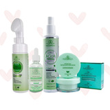 Kit Skincare Pele Oleosa Acne Completo + Serum + Agua Termal