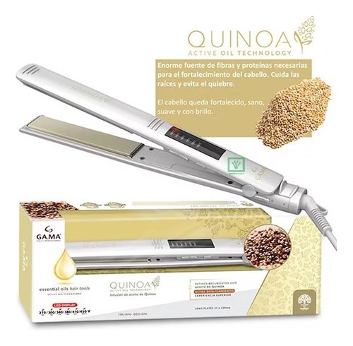 Plancha De Cabello Ga.ma Italyessential Oils Elegance Quinoa