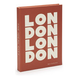 Livro Caixa London Em Canvas/mdf 33x25x3,5cm- Mart