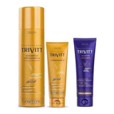Kit Shampoo Trivitt 1l + Condicionador + Sh Matizante 280ml 