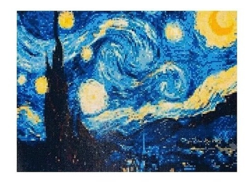 Diamond Painting Diy 5d Kit Noche Estrellada- Van Gogh