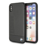 Funda Case Bmw Signature Hard Black Compatible iPhone X/xs Color Negro Piel