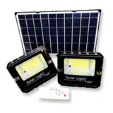 Focos Proyector Solar Dúo 100w + Panel Solar